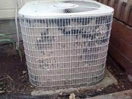 Dirty air conditioner unit