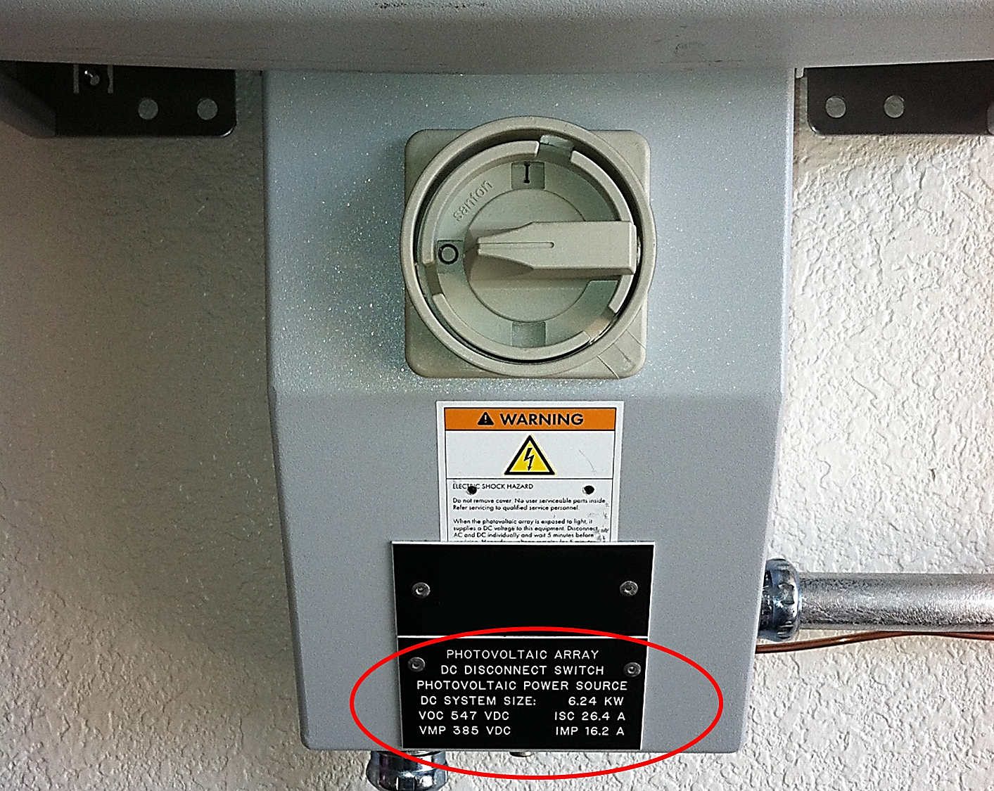 Figure 5. PV Disconnect – Jade Learning